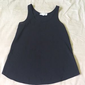 New w/o Tags Simple Black Sheer Tank Top